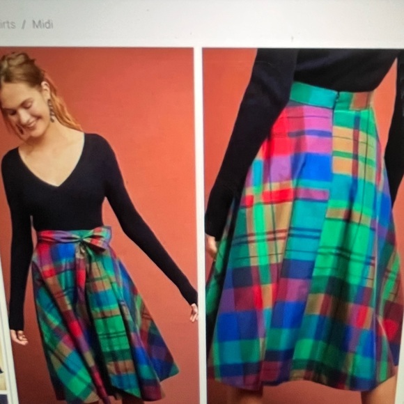 Maeve Taffeta Sorbonne high waisted skirt Size 10 - Picture 5 of 5